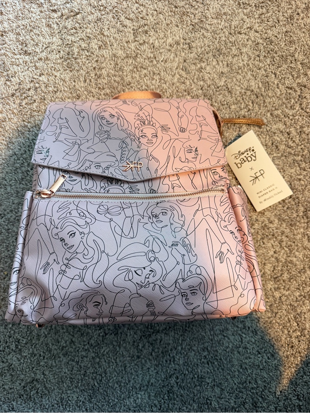Freshly Picked Mini Classic Diaper Bag Disney Princess NWT